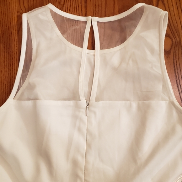 Badgley Mischka white formal dress - rhinestones, tulle - size 2 - Picture 8 of 10